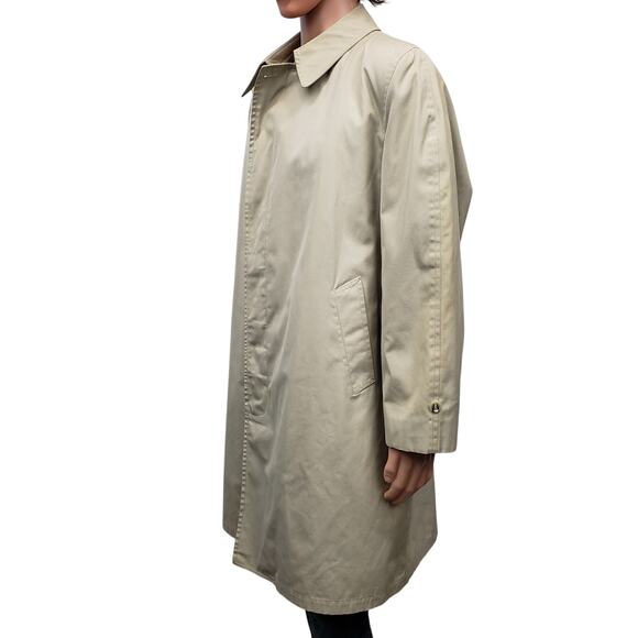 Vintage Clipper Mist All Weather Trench Coat Removable Fur Lined Iconic 44 R - Picture 4 of 11